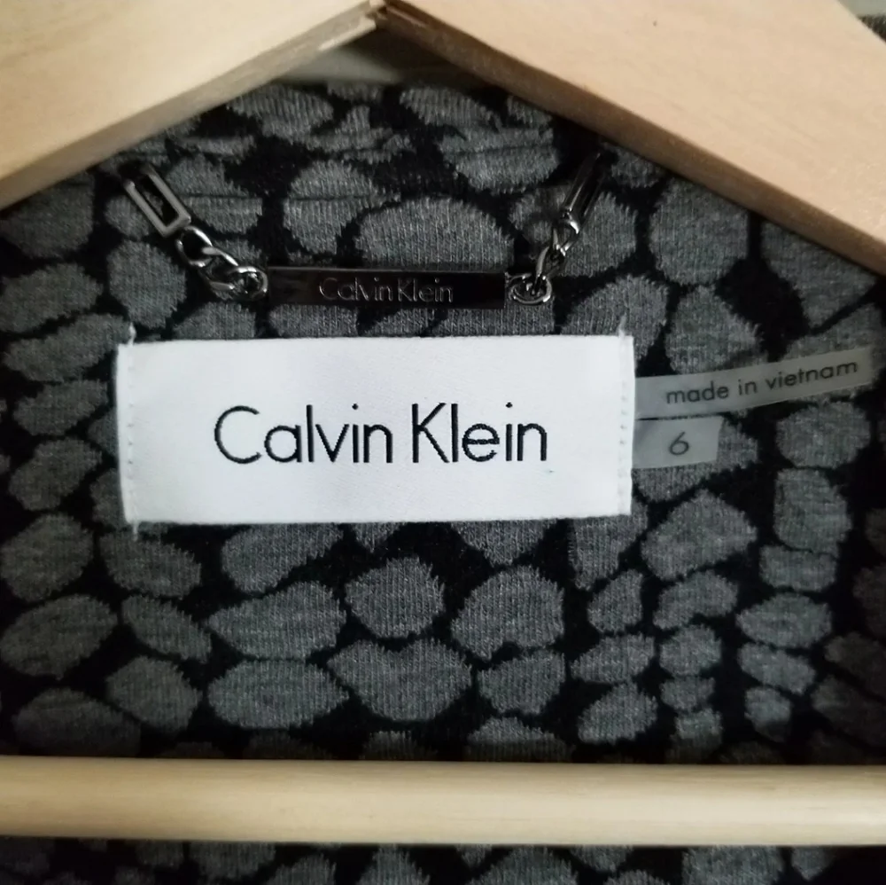 Calvin Klein Open Front Ruffle Jacket - Picture 4 of 4